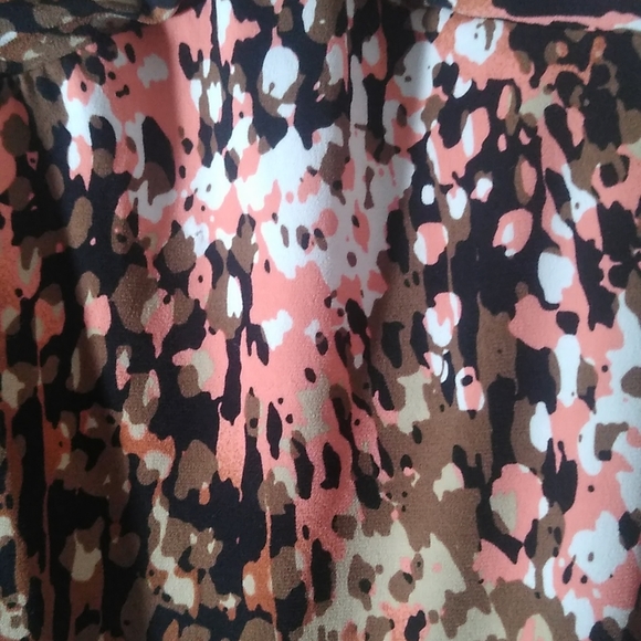 Flattering Professional Sleeveless Knit Top Twist Neck Bust Earth Tones Sze. XXL - Picture 5 of 10